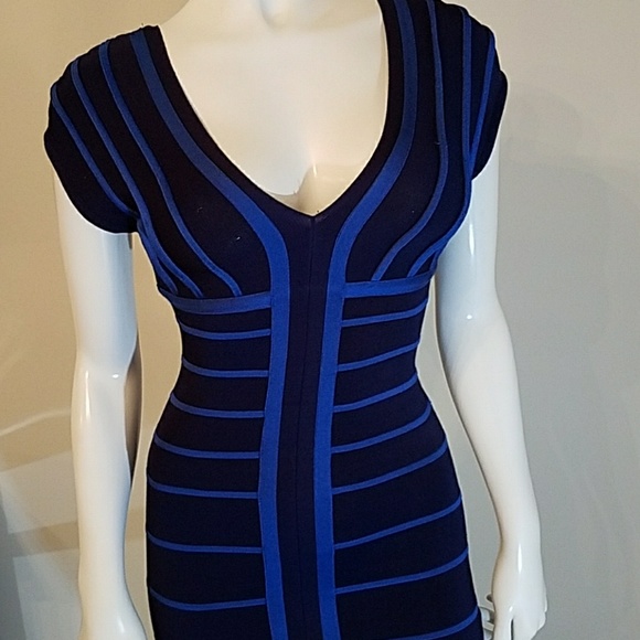 Bebe blue bandage dress - Picture 4 of 8